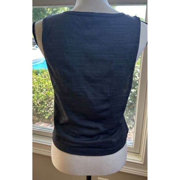 Under Armour‎ Women's Gray Sz Small Loose Fit Cropped Athletic Workout Tank Top - Picture 4 of 7